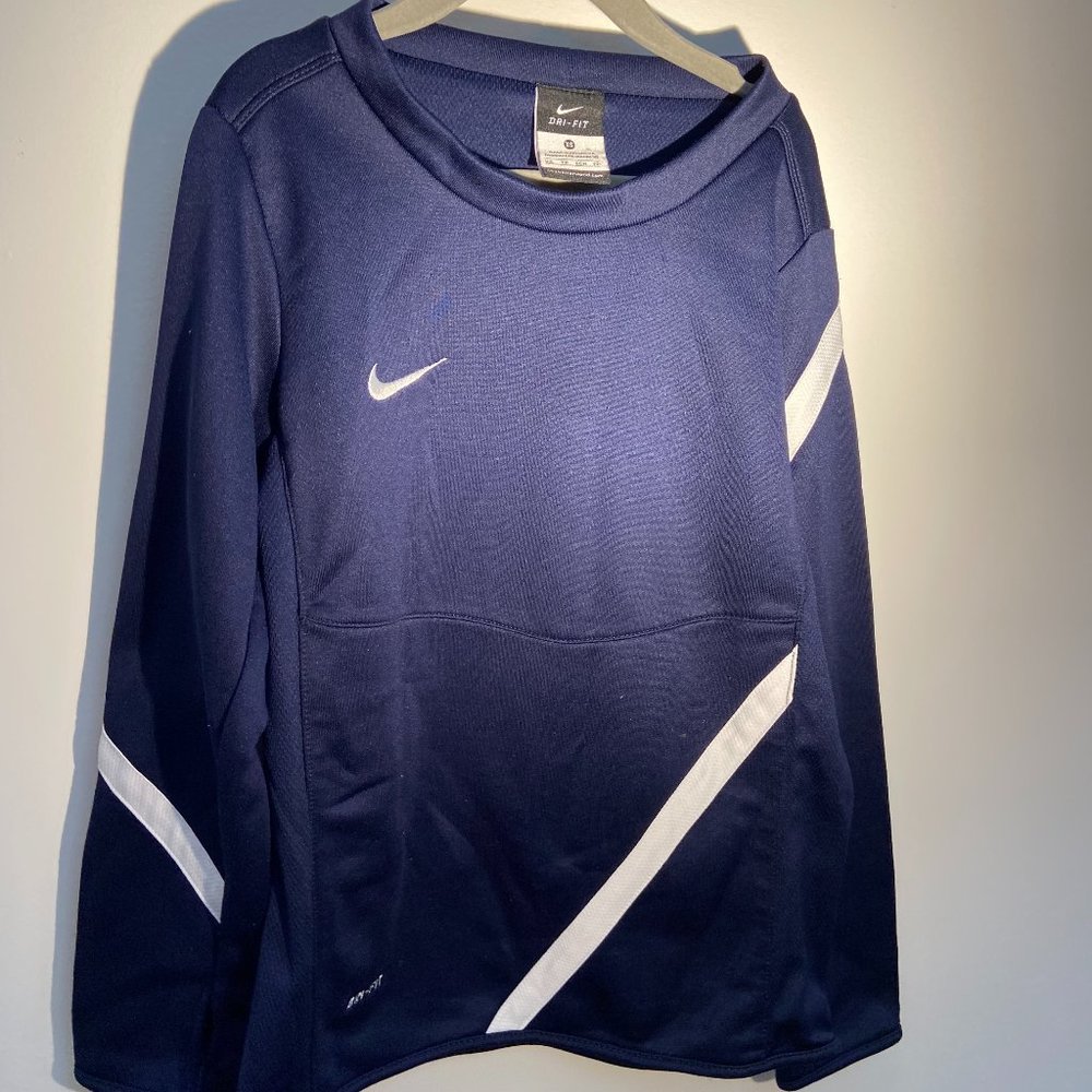 Nike Dri-Fit Navy Sweatshirt - Size XS (6)